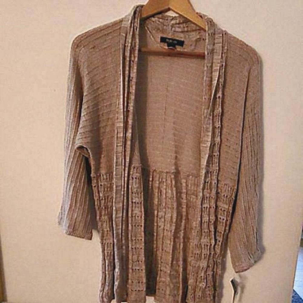 Style & Co Truffle Gray Cardigan Sweater S NWT